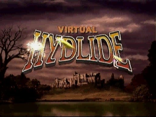 Virtual Hydlide title screen for Sega Saturn